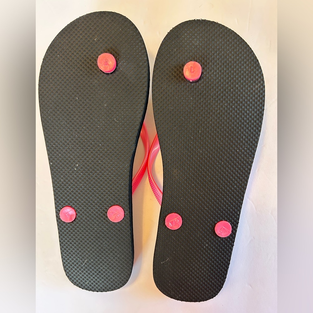 Girl’s Pink Butterfly Flip Flops size 5 - Picture 6 of 10